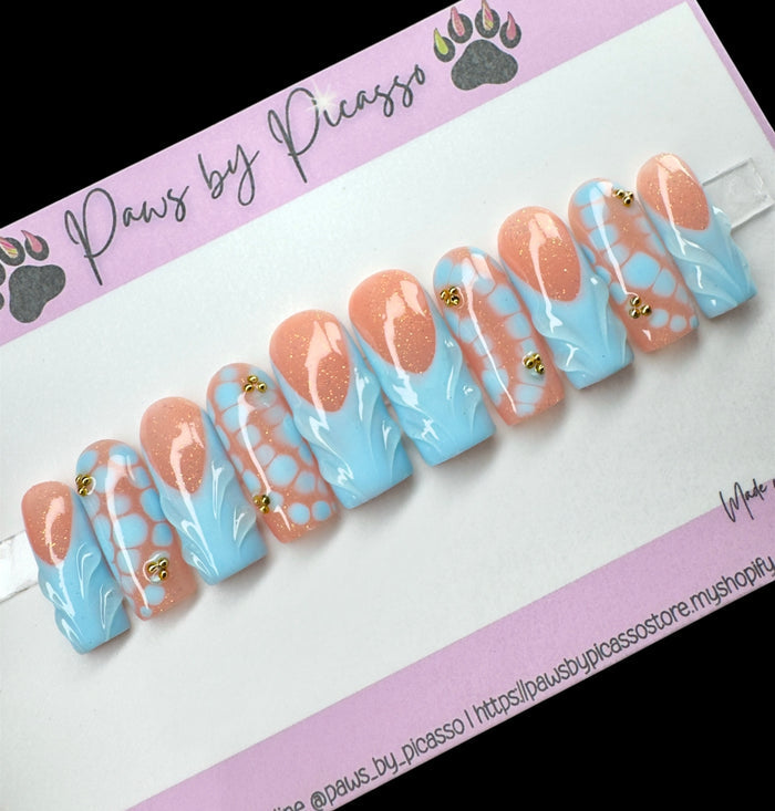 Ready to Ship Blushing B (Acrylic) - Paws By Picasso Ready to Ship Blushing B (Acrylic)