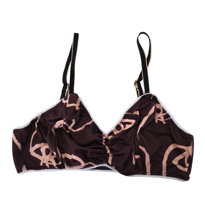 Bobby Bralette - Plants for Eyes Cocoa