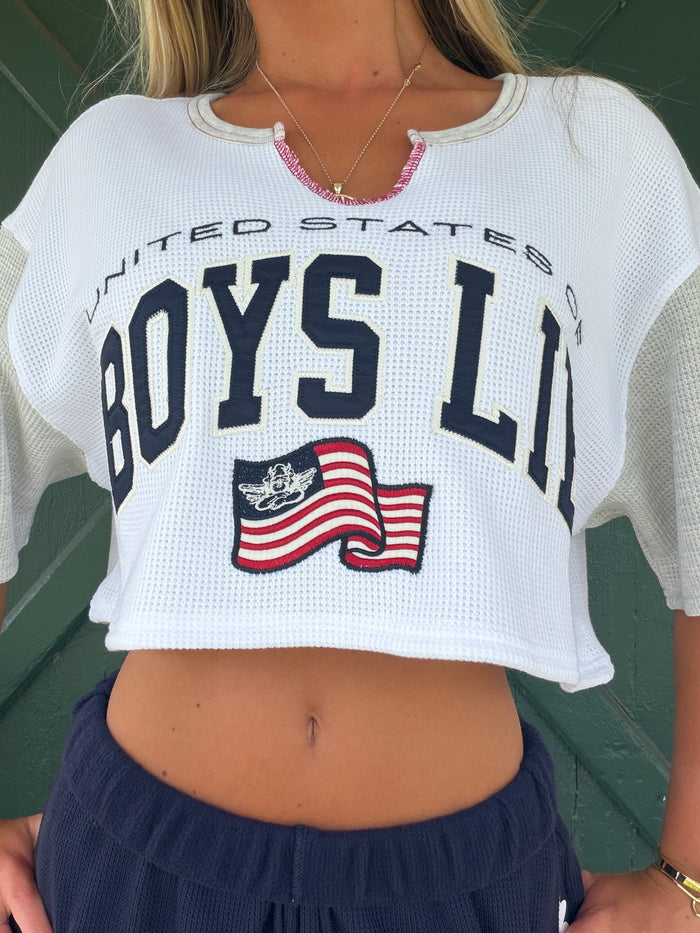 Boys Lie UNITED STATES OF BOYS LIE TOMBOY CROP