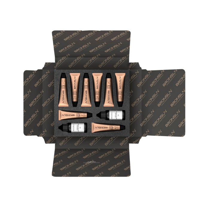 Bronsun - Eyelash & Eyebrow Dye (Hybrid Dye) Set with 2 Developers