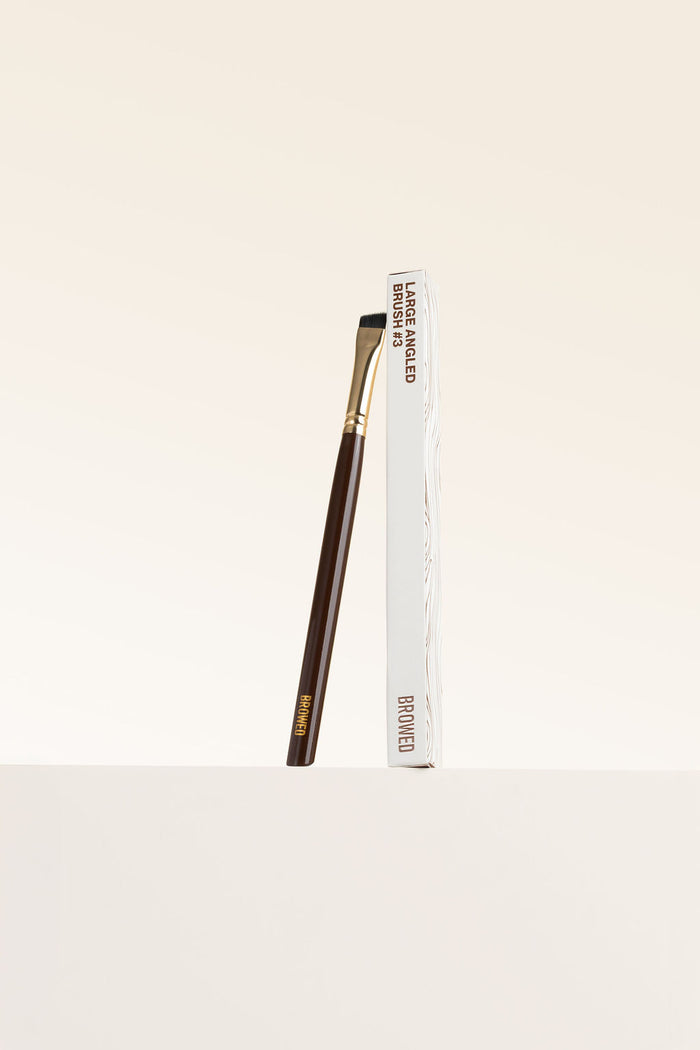 Browed - Large Angled Brush #3 / Chocolate Brown