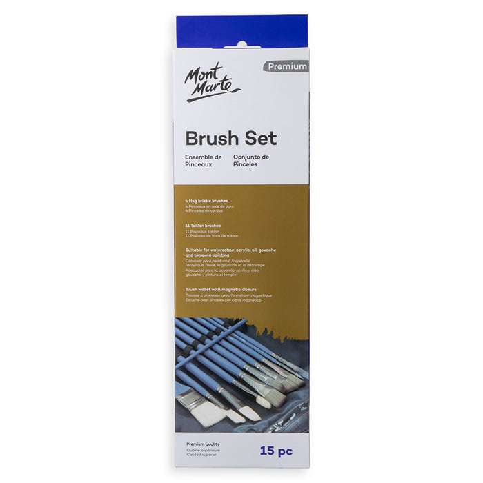 Brush Wallet Set Premium 15pc