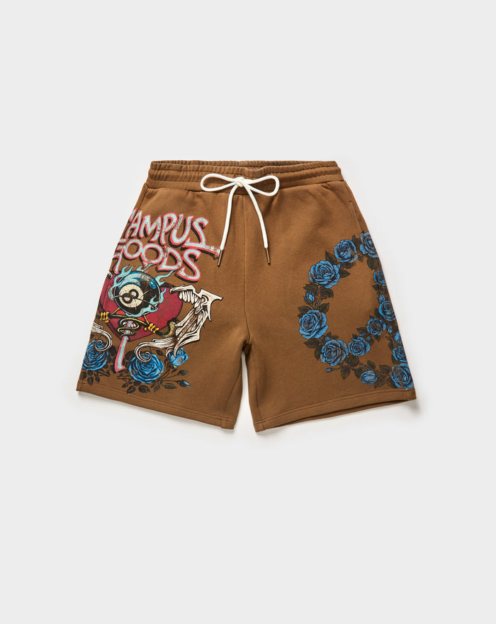 Campus Burning Heart Shorts. Underground Apparel. Rule of Next Streetwear.