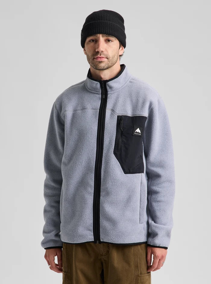 Product image of Men's Burton Cinder Full-Zip Fleece[Variant:Gray Heather]