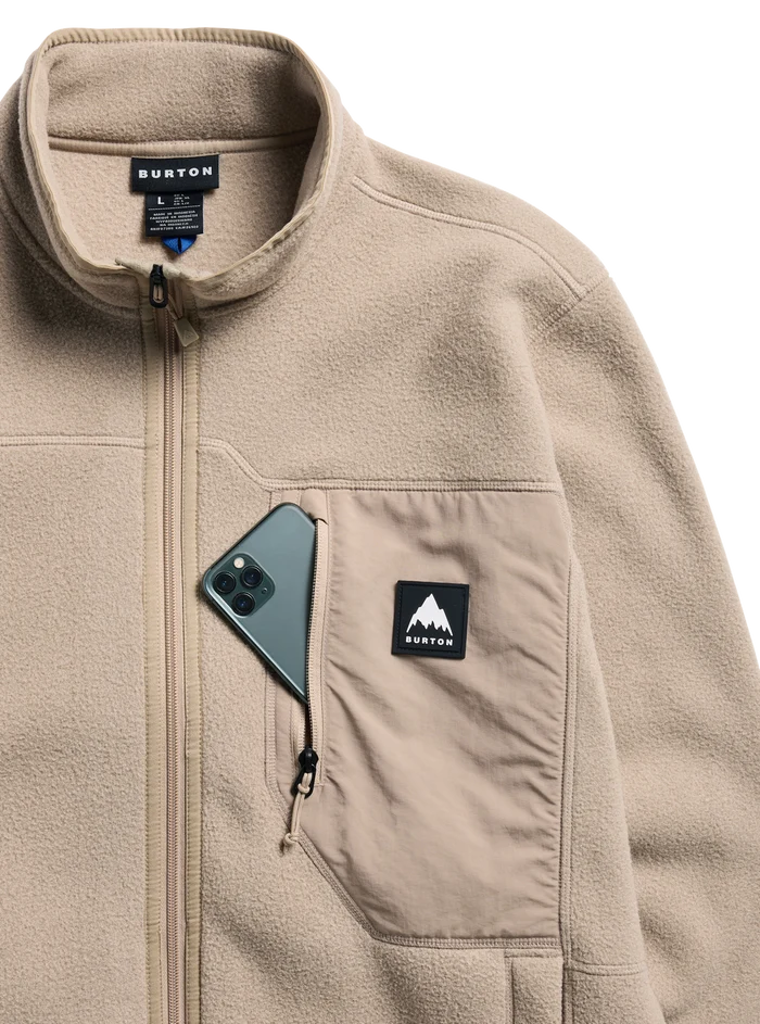 Product image of Men's Burton Cinder Full-Zip Fleece[Variant:Summit Taupe]