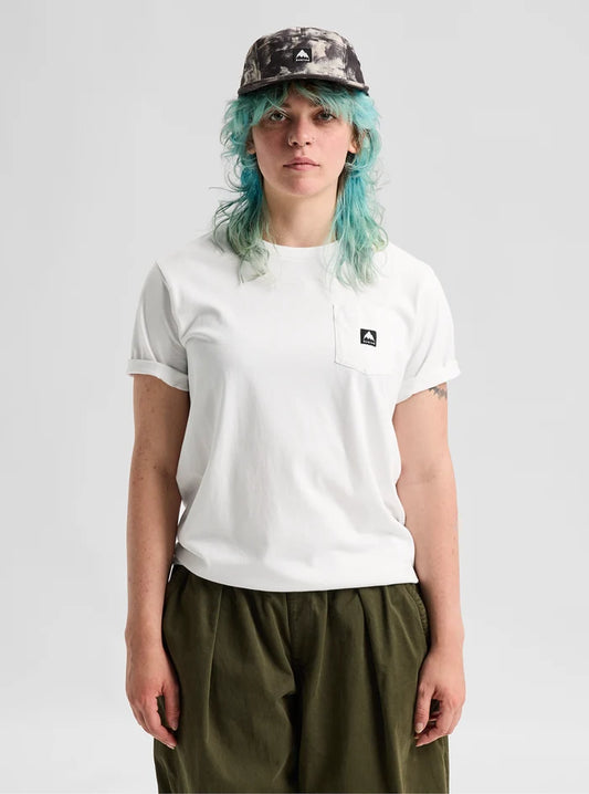 Product image of Burton Colfax Short Sleeve T-Shirt[Variant:Stout White]