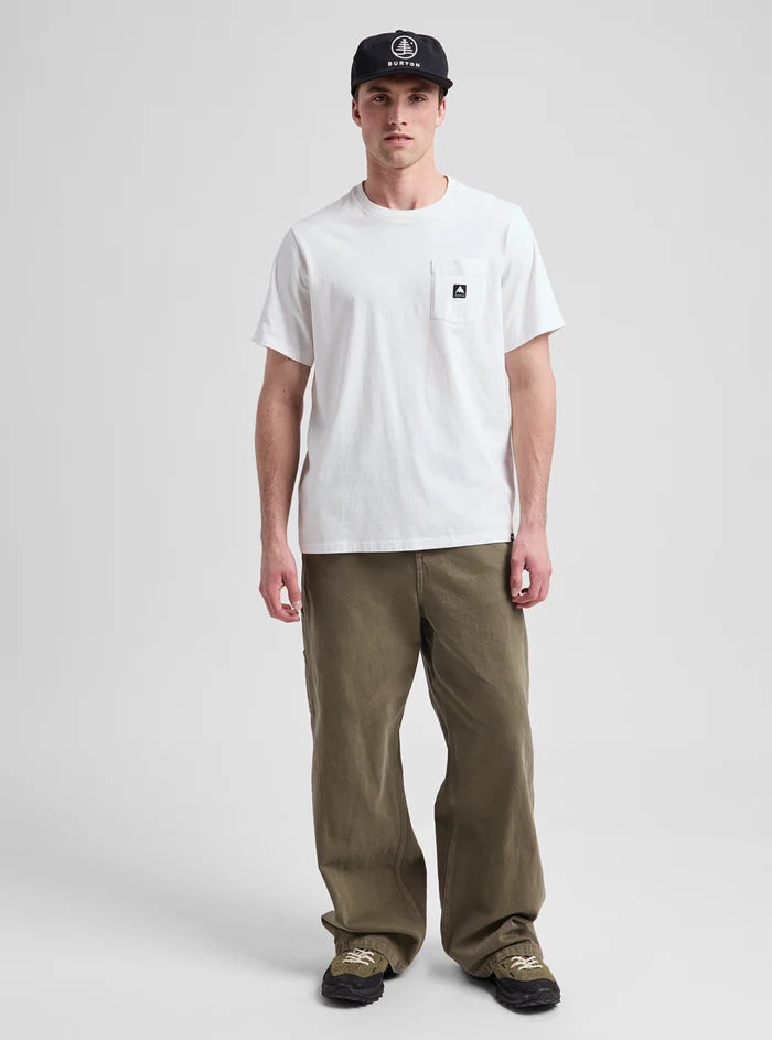 Product image of Burton Colfax Short Sleeve T-Shirt[Variant:Stout White]