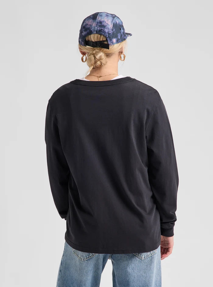 Product image of Burton Colfax Long Sleeve T-Shirt[Variant:True Black]