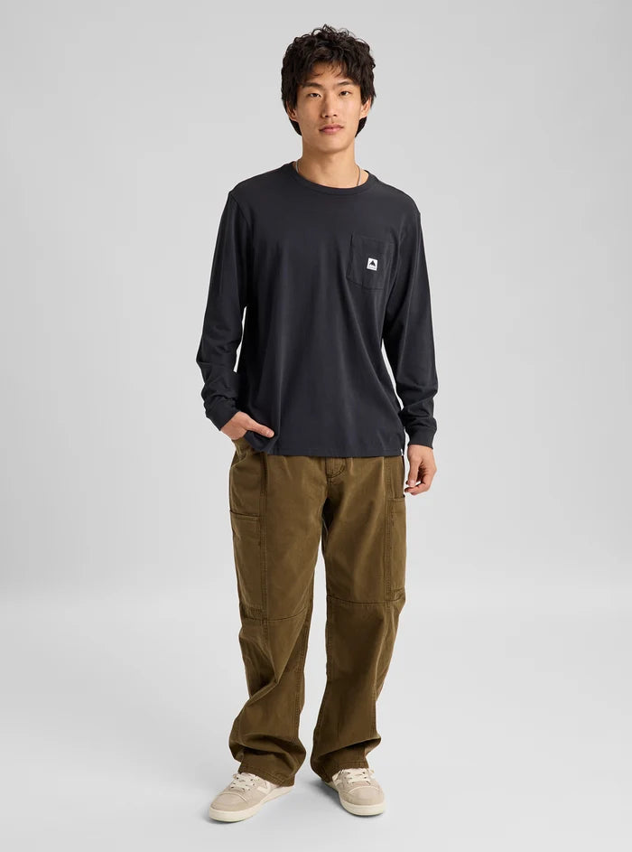 Product image of Burton Colfax Long Sleeve T-Shirt[Variant:True Black]