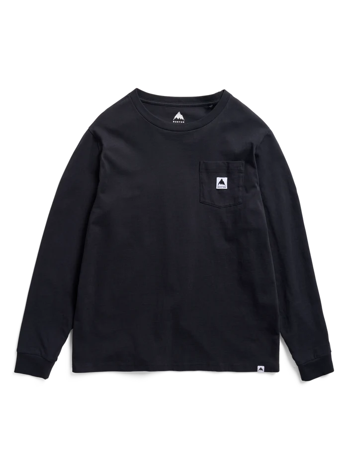 Product image of Burton Colfax Long Sleeve T-Shirt[Variant:True Black]