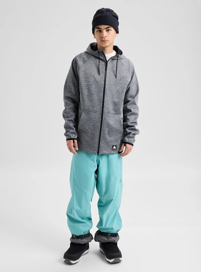 Product image of Men's Burton Crown Weatherproof Full-Zip Fleece[Variant:True Black Heather]