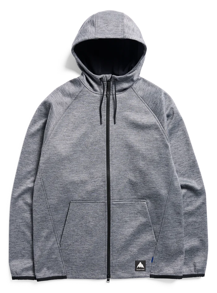 Product image of Men's Burton Crown Weatherproof Full-Zip Fleece[Variant:True Black Heather]