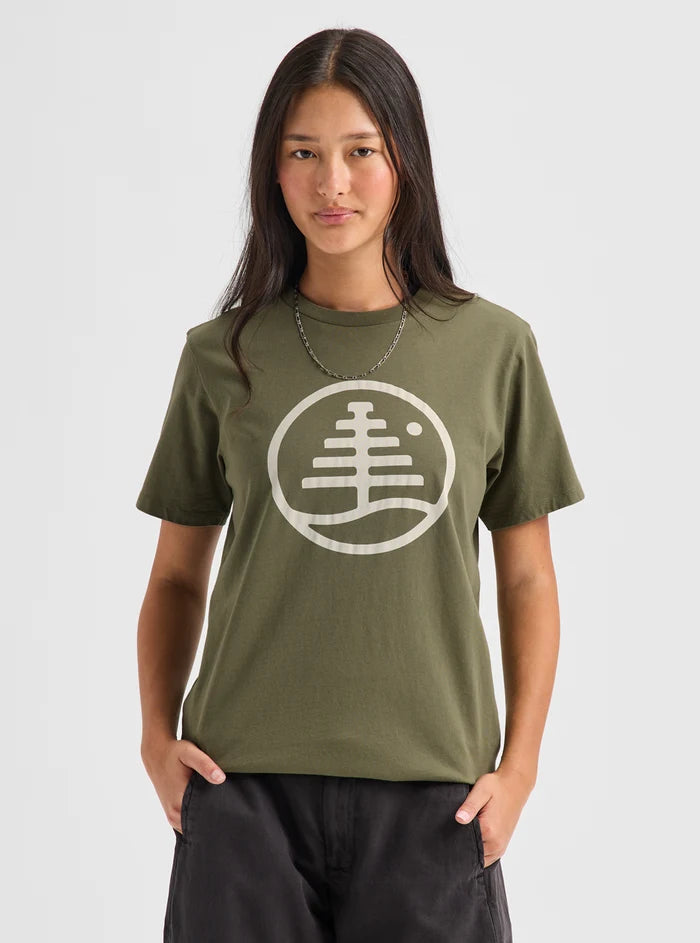 Product image of Burton Family Tree Short Sleeve T-Shirt[Variant:Forest Moss]