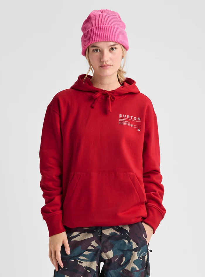 Product image of Burton Moretown Pullover Hoodie[Variant:Geranium Red]