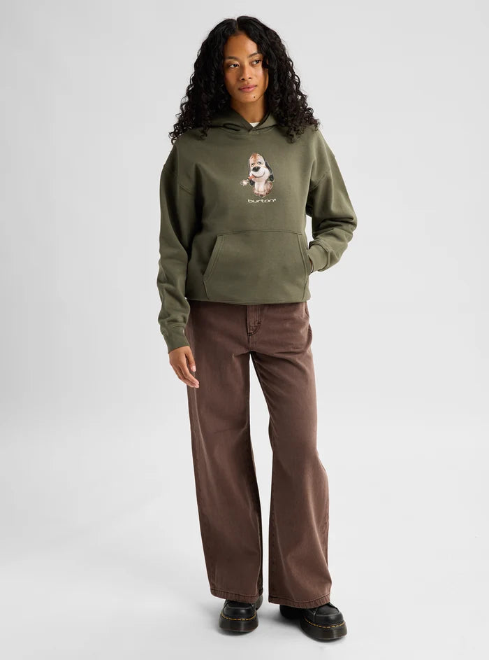 Product image of Burton Short Fuse Pullover Hoodie[Variant:Khaki Green]