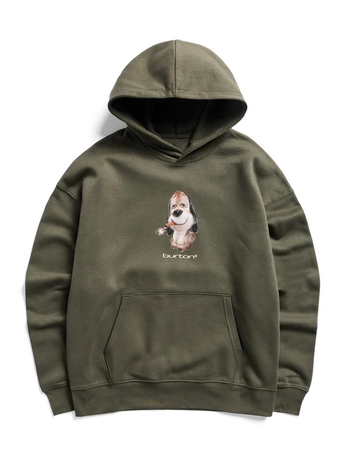 Product image of Burton Short Fuse Pullover Hoodie[Variant:Khaki Green]