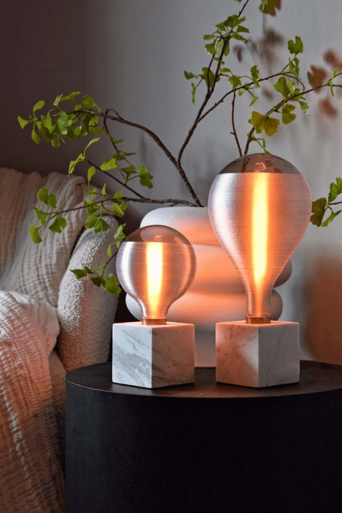 Calex Silk Series LED Bulb - E27 - G125 - Grey