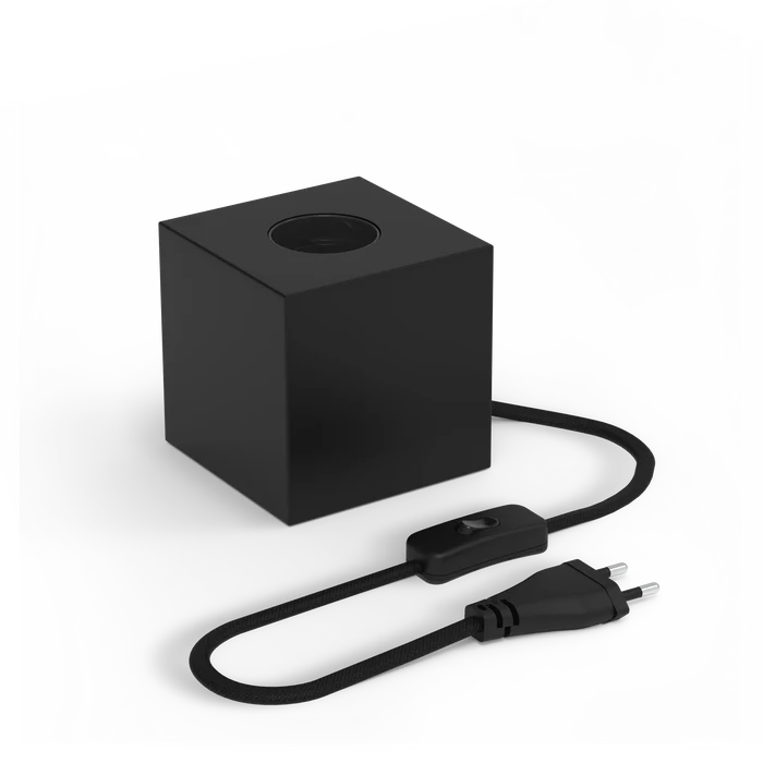 Calex Table Lamp Square - E27 - Black