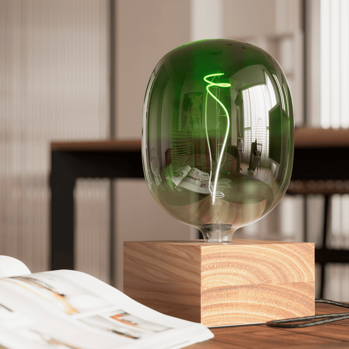 Calex Table Lamp Square - E27 - FSC Wood