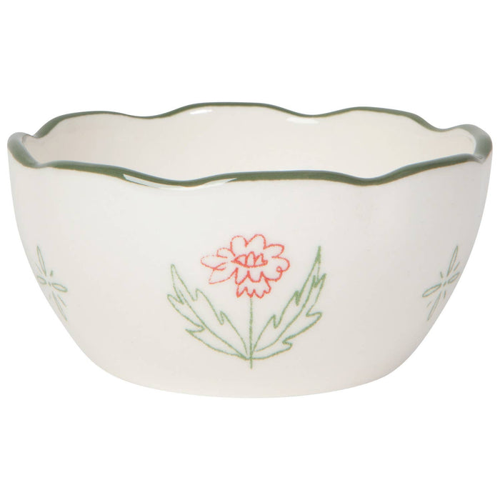 Camellia Stoneware Nesting Bowls Set of 4 Assorted