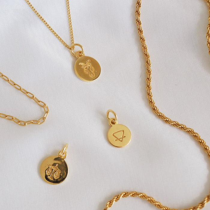 Capricorn Mini Zodiac Charm - Gold