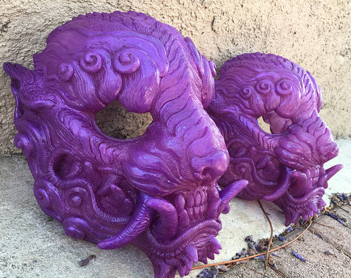 CAST URETHANE SENTINEL MASK- GLOW IN THE DARK "ORCHID"