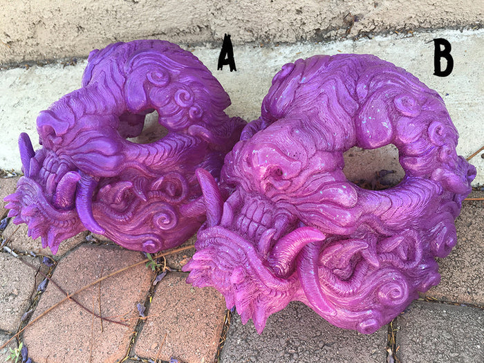 CAST URETHANE SENTINEL MASK- GLOW IN THE DARK "ORCHID"