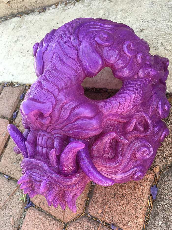 CAST URETHANE SENTINEL MASK- GLOW IN THE DARK "ORCHID"