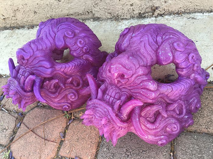 CAST URETHANE SENTINEL MASK- GLOW IN THE DARK "ORCHID"