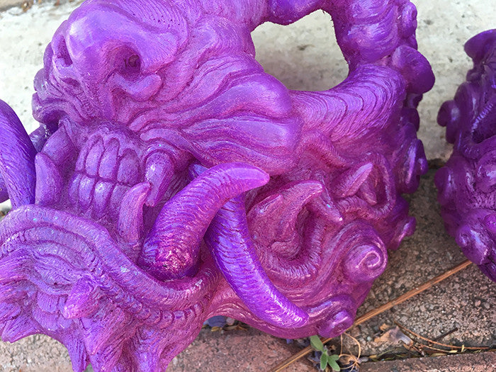 CAST URETHANE SENTINEL MASK- GLOW IN THE DARK "ORCHID"