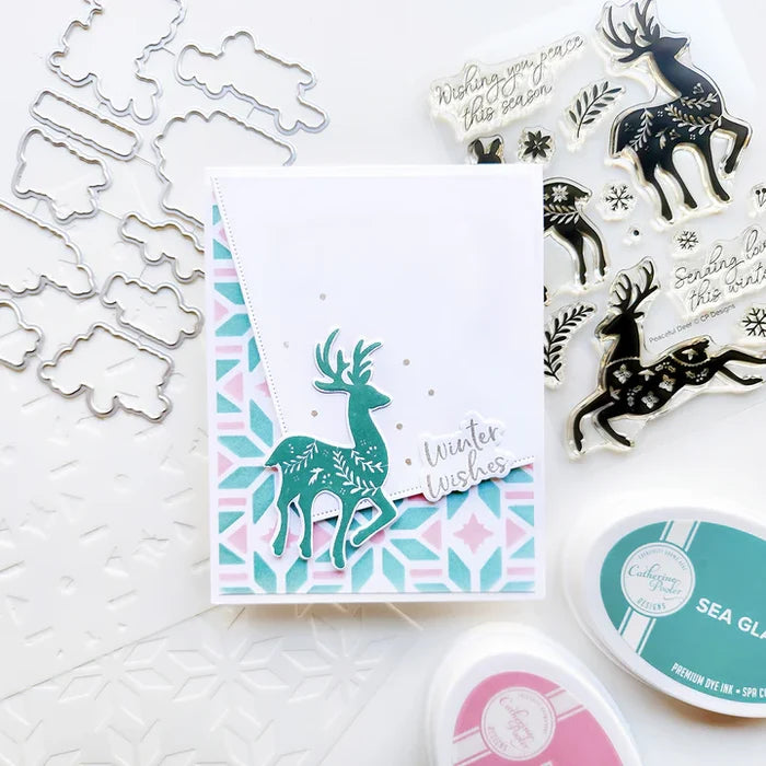 Catherine Pooler - Layered Stencil - Folk Star. Traditional craftsmanship with the Folk Star. Available at Embellish Away located in Bowmanville Ontario Canada. Example by Catherine Pooler Designs.