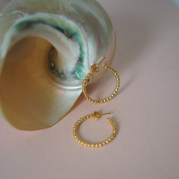 central park dotty earrings gold