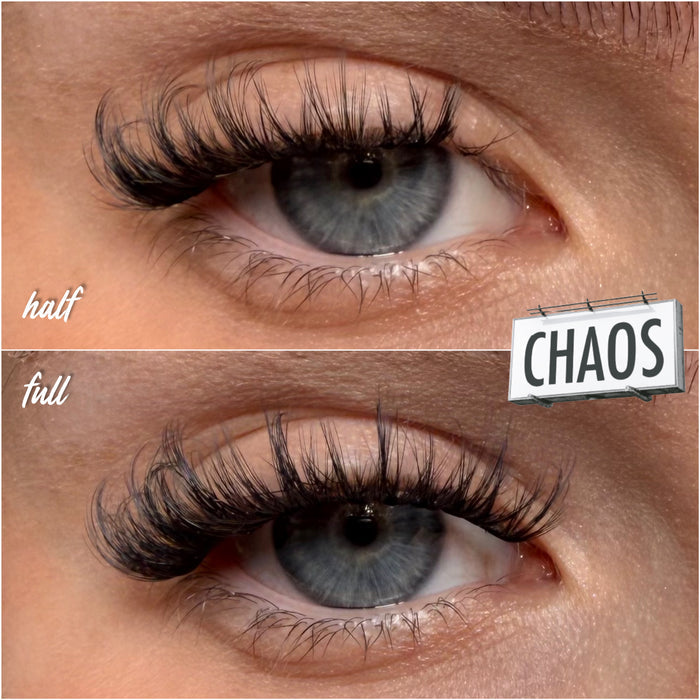 Chaos Super Pre-Glued Half Strip Lash - Unicorn Cosmetics