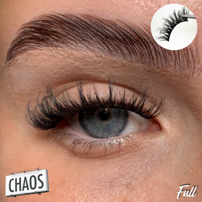 Chaos Super Pre-Glued Half Strip Lash - Unicorn Cosmetics