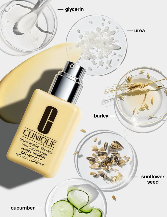 CLINIQUE Dramatically Different Moisturizing gel oil free non gras بكج مرطب البشرة نوع جل للبشرة المختلطة والدهنية من كلينيك