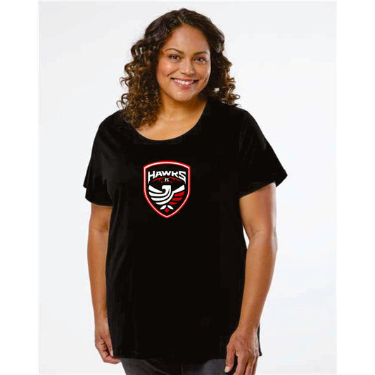 CO Hawks FC Curvy Ladies Tee- Matte or Glitter