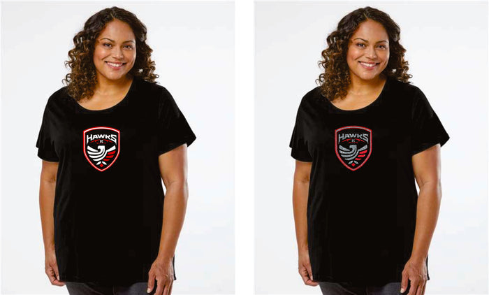 CO Hawks FC Curvy Ladies Tee- Matte or Glitter