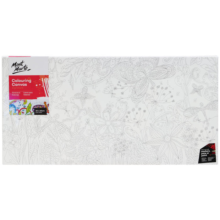 Colouring Canvas Signature 30 x 60cm (11.8 x 23.6in) - Forest Scene
