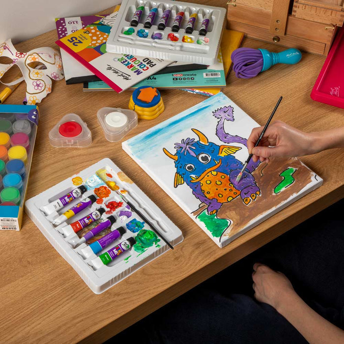 Creative Kids Paint Me Canvas Set 9pc - Monster