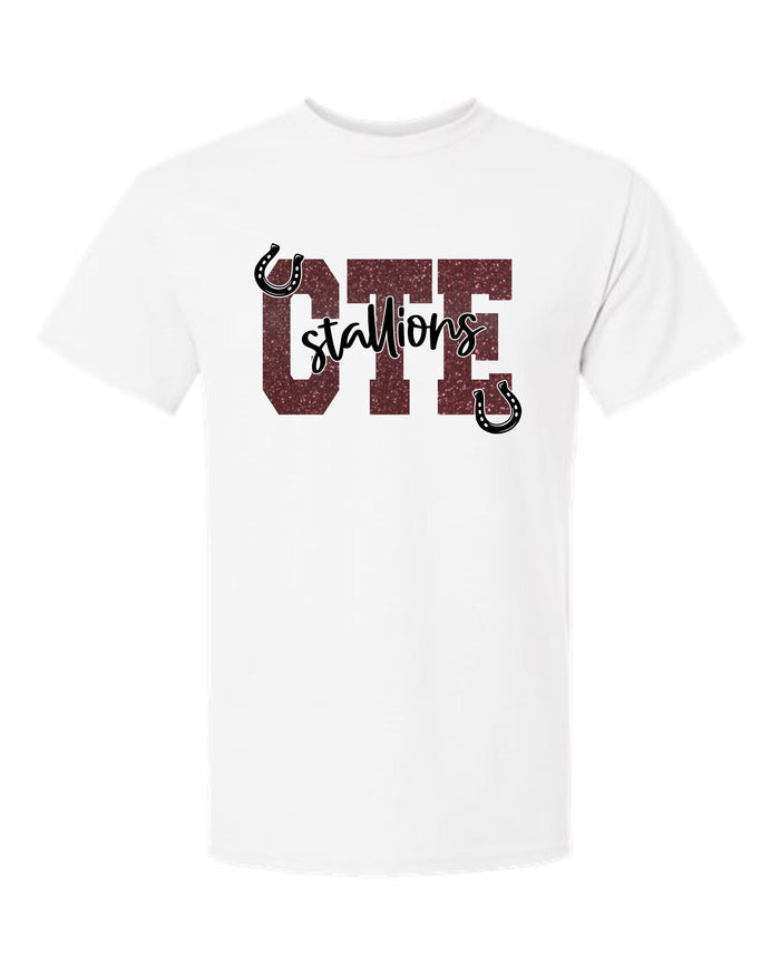 CTE Basic Tee CTE Design- Matte or Glitter