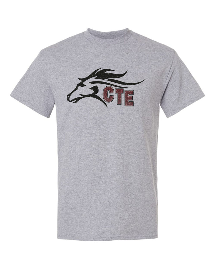 CTE Basic Tee HORSE Design- Matte or Glitter