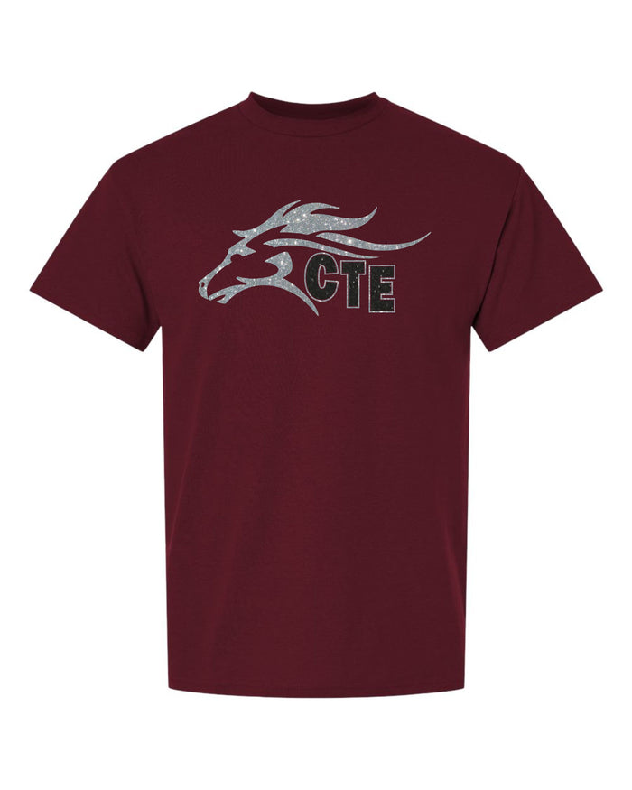 CTE Basic Tee HORSE Design- Matte or Glitter