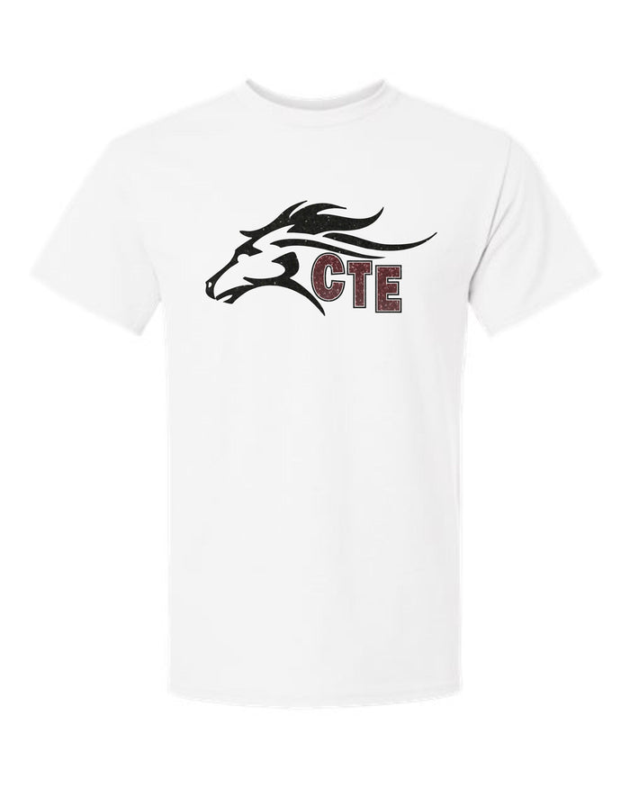 CTE Basic Tee HORSE Design- Matte or Glitter