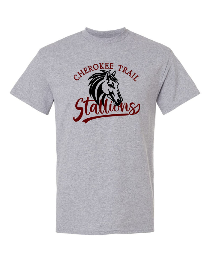 CTE Basic Tee STALLION Design- Matte or Glitter
