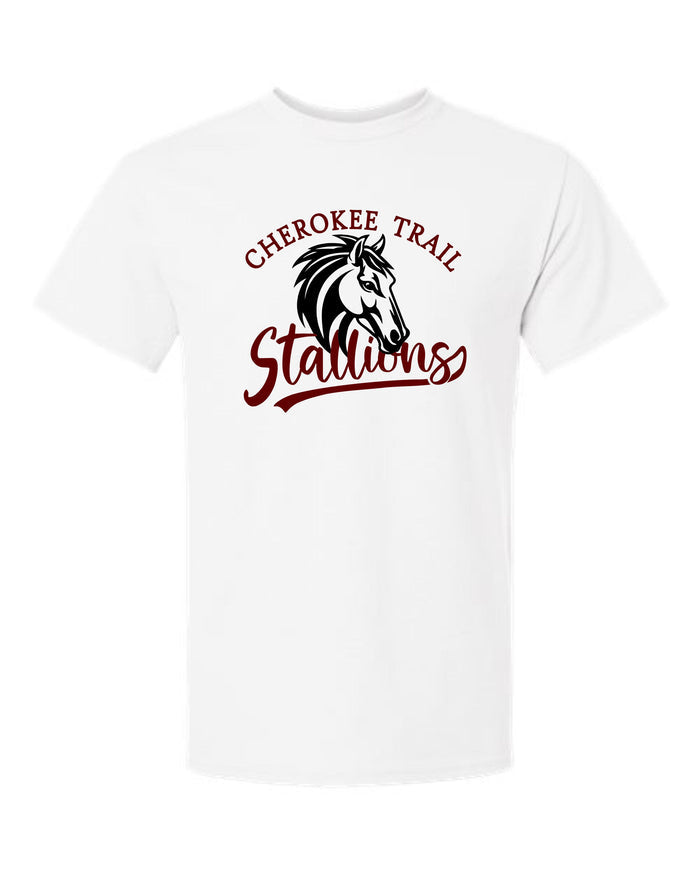 CTE Basic Tee STALLION Design- Matte or Glitter
