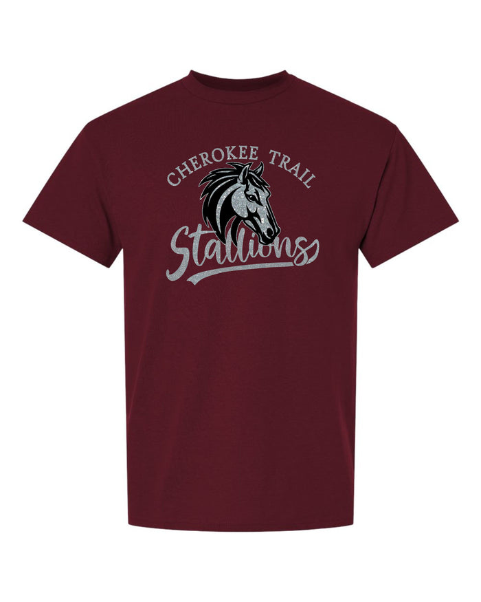 CTE Basic Tee STALLION Design- Matte or Glitter