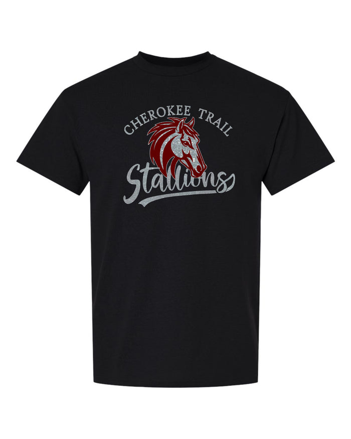 CTE Basic Tee STALLION Design- Matte or Glitter