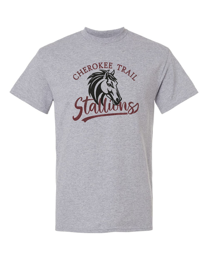 CTE Basic Tee STALLION Design- Matte or Glitter