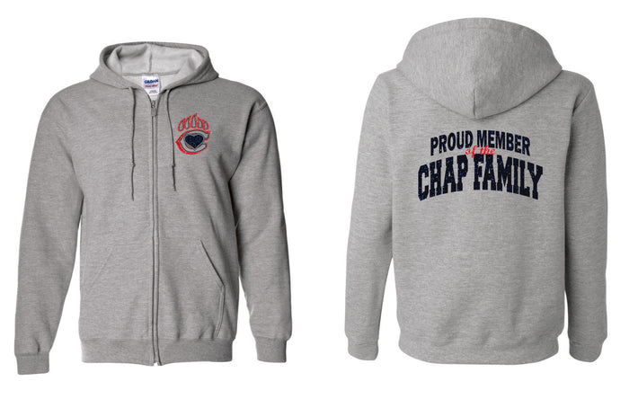 CTE Chap Family Zip Up Hoodie -Matte or Glitter