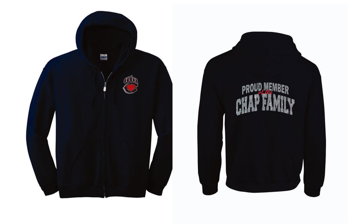 CTE Chap Family Zip Up Hoodie -Matte or Glitter